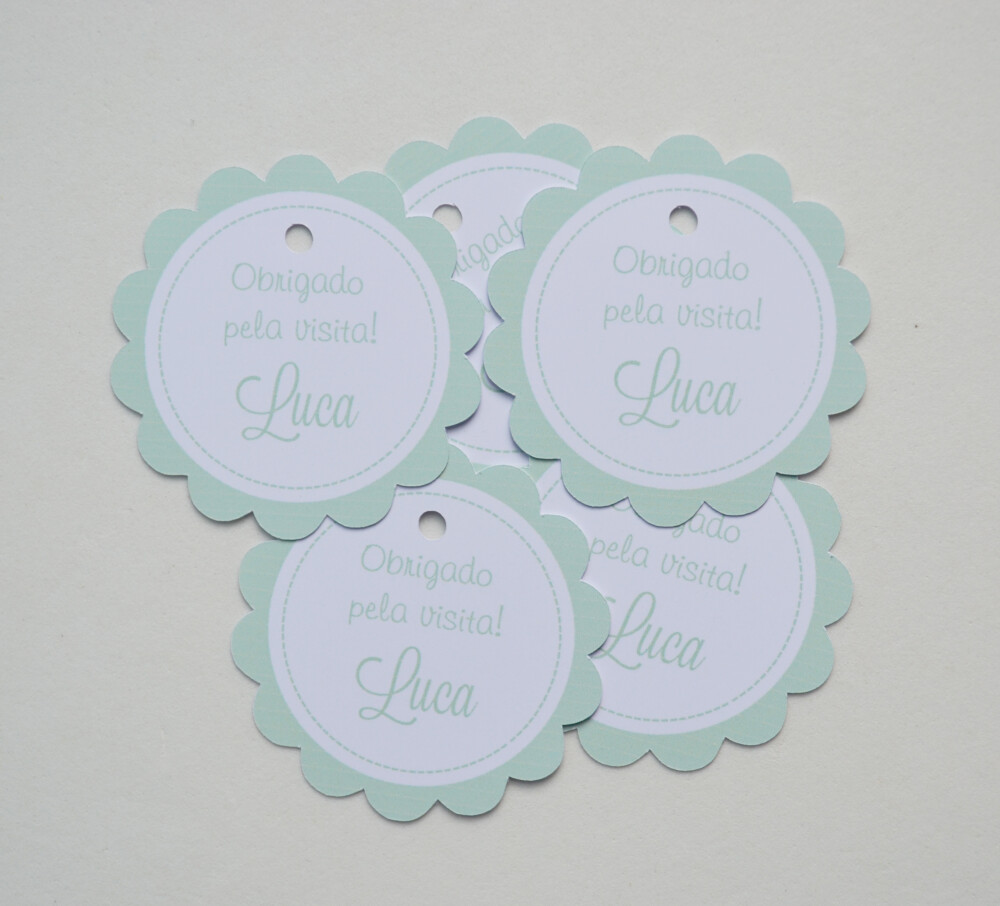 Tag Lembrancinha Personalizada Maternidade | Baby e Delicada