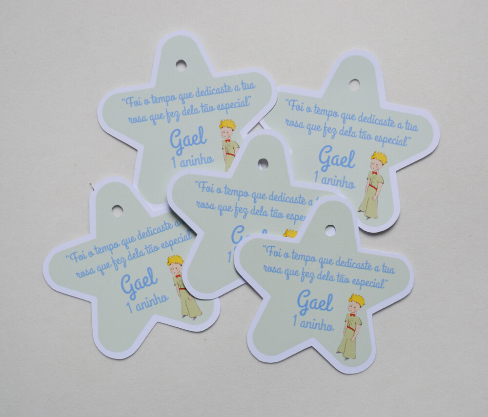 Tag Lembrancinha Pequeno Príncipe Personalizada para Festa