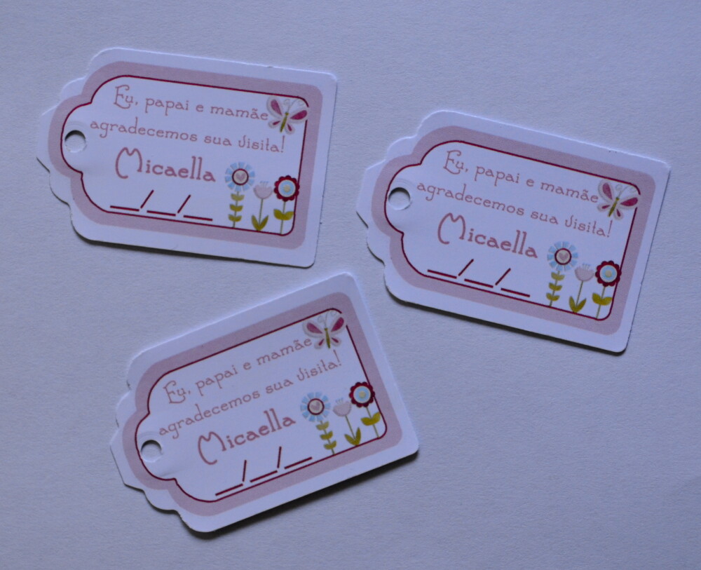 Tag Lembrancinha Personalizada Maternidade | Baby e Delicada