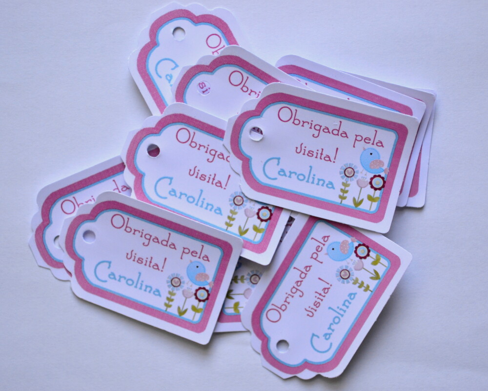 Tag Lembrancinha Personalizada Maternidade | Baby e Delicada