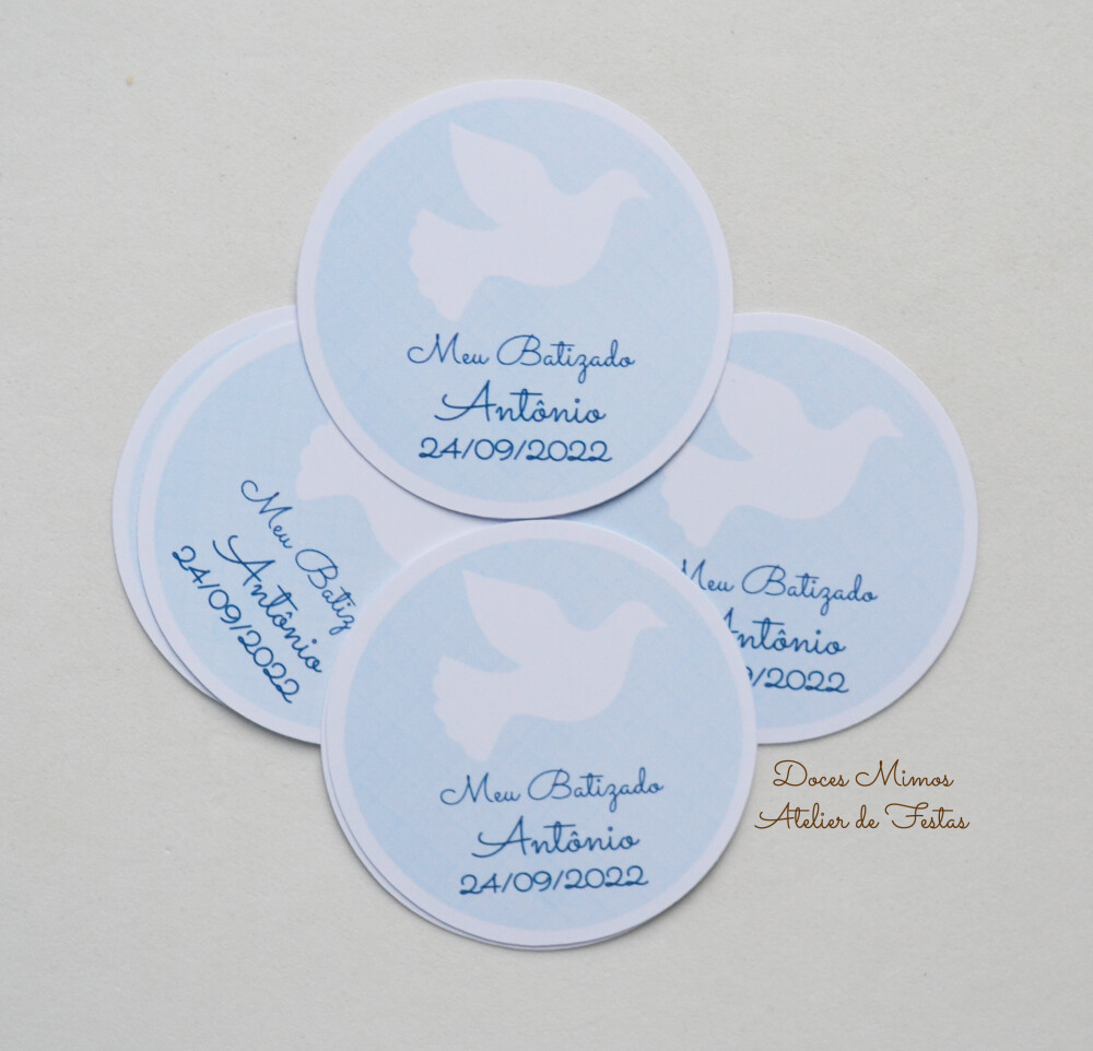 Adesivo personalizado Batizado