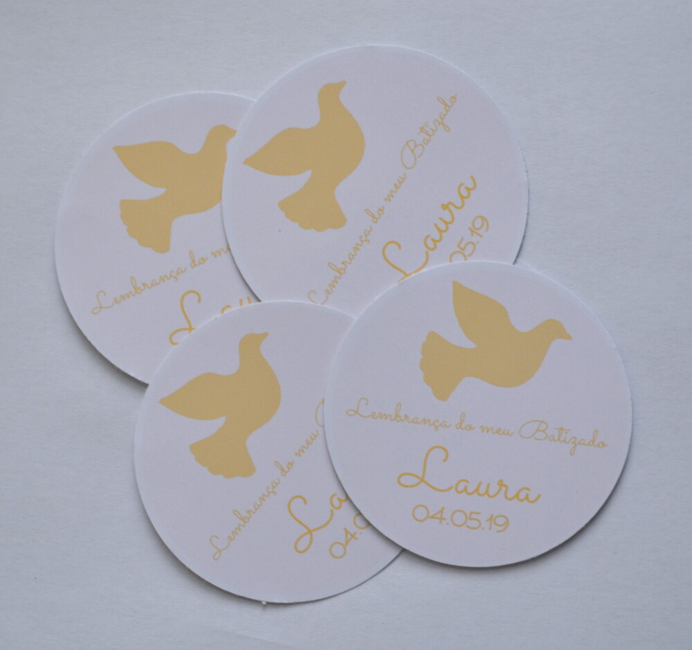 Adesivo personalizado Batizado