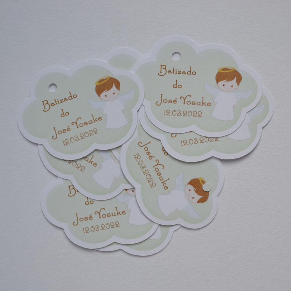 Tag Personalizada para Lembrancinha de Batizado | Delicada