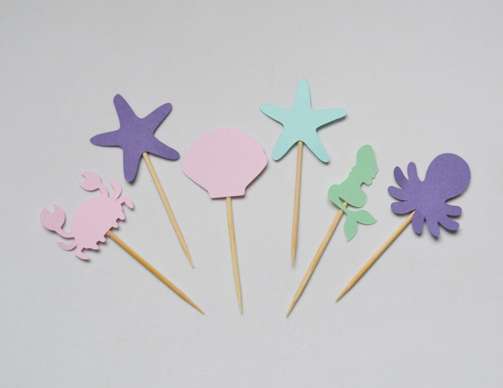 Topper de Doce Fundo do Mar | Festa Marinha Infantil