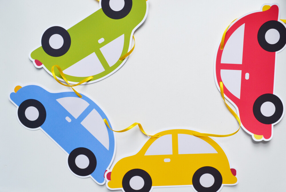 Varal Decorativo Carrinhos | Festa Infantil Tema Transporte