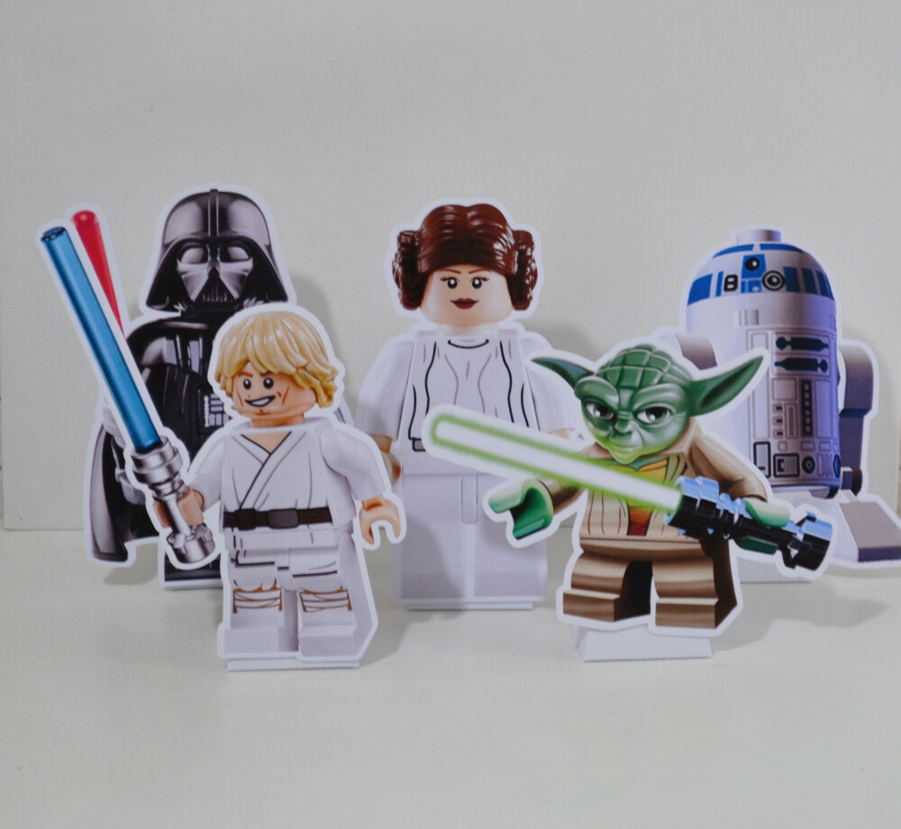 Totem de Mesa c/ Caixa Pirâmide Star Wars Lego