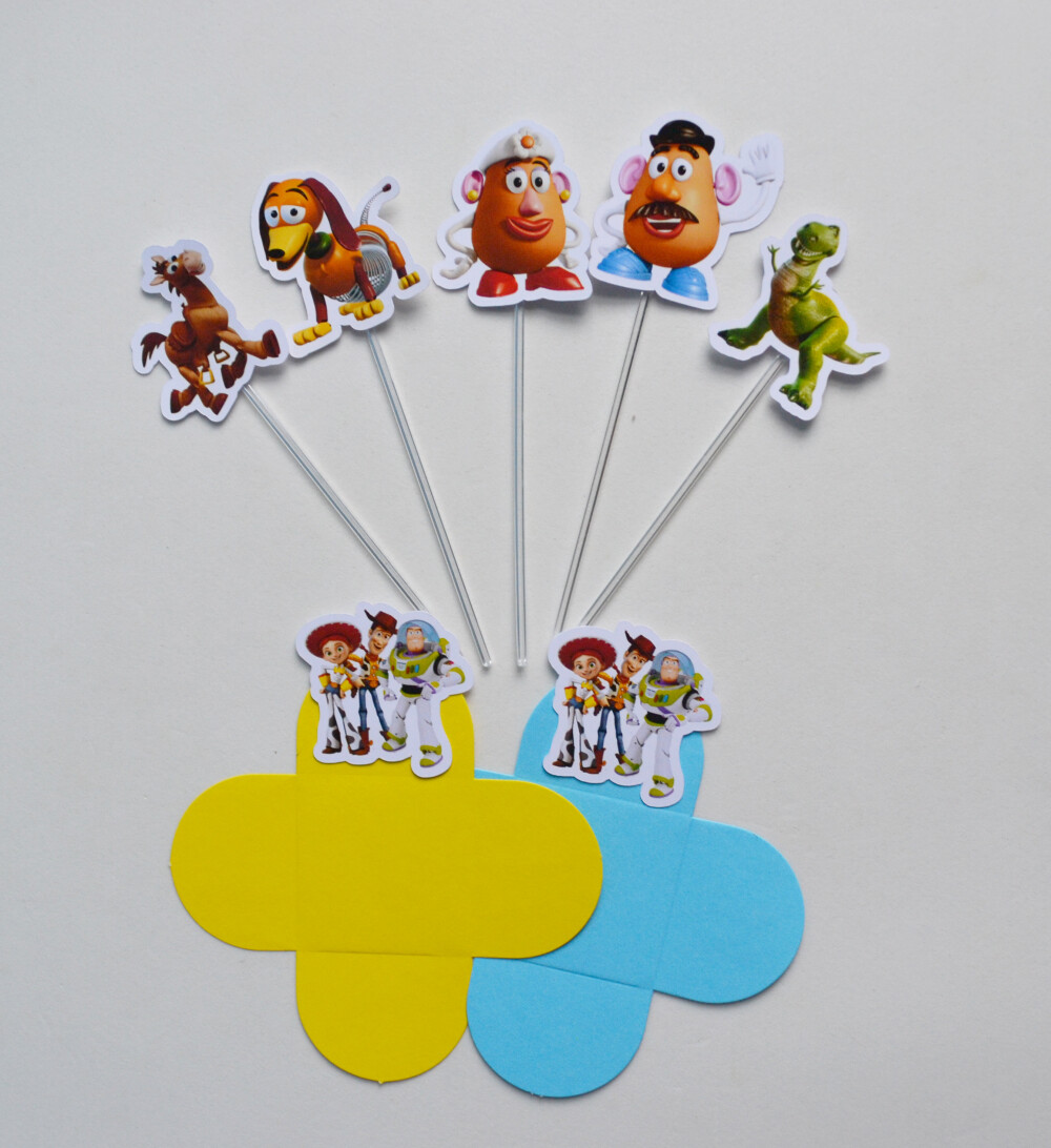 Toy Story Forminhas e Toppers de doce para festa infantil
