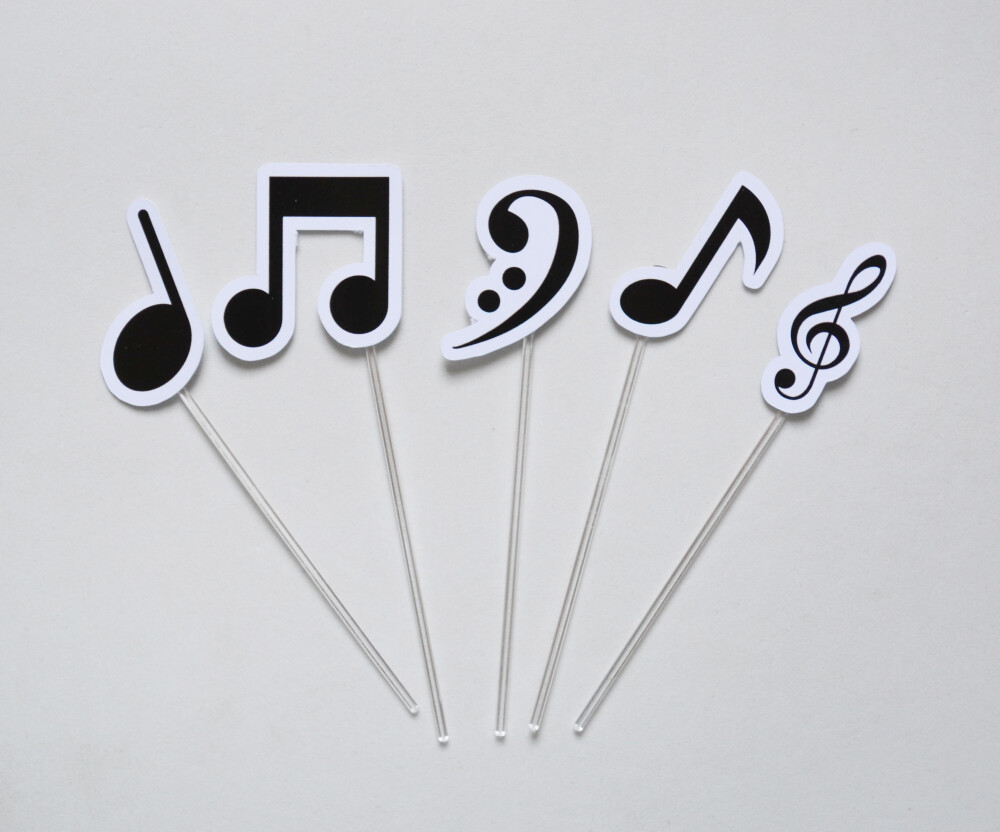 Topper de Doce Notas Musicais | Festa Musical Personalizada
