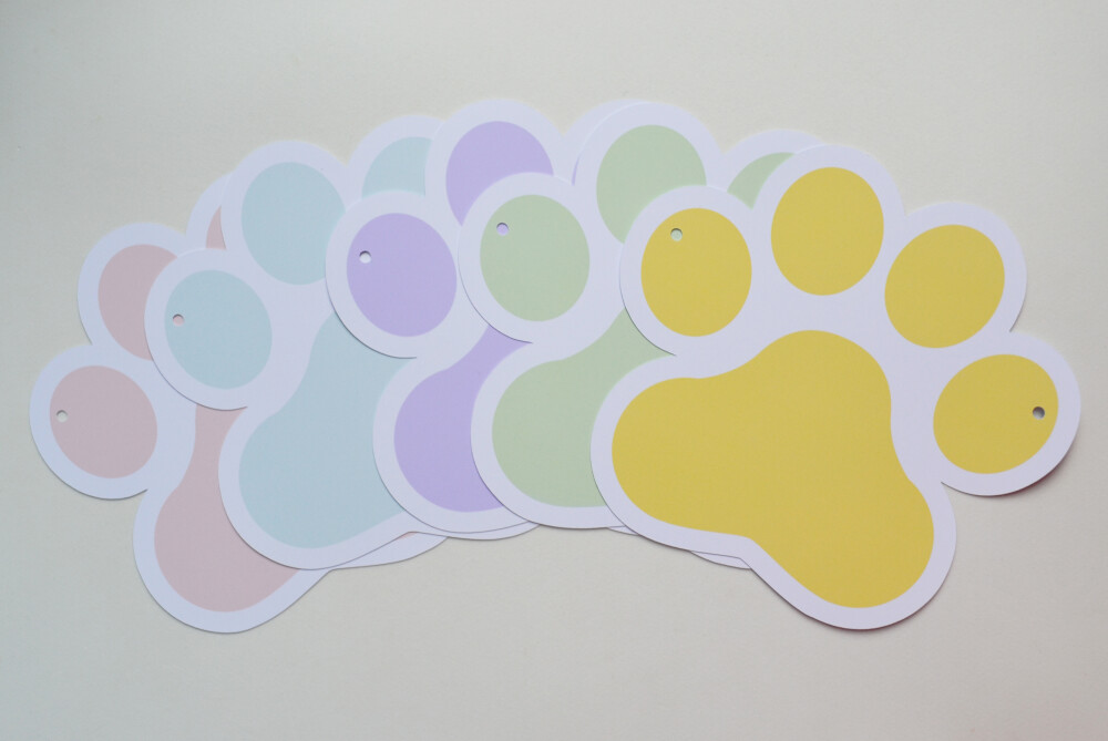 Varal Decorativo Pet Patinhas | Festa Tema Pets