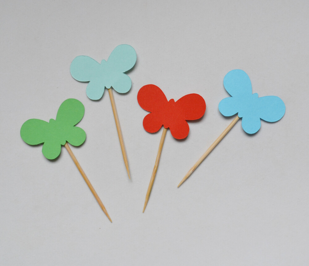 Topper de Doce Borboletas Personalizado para Festa Infantil