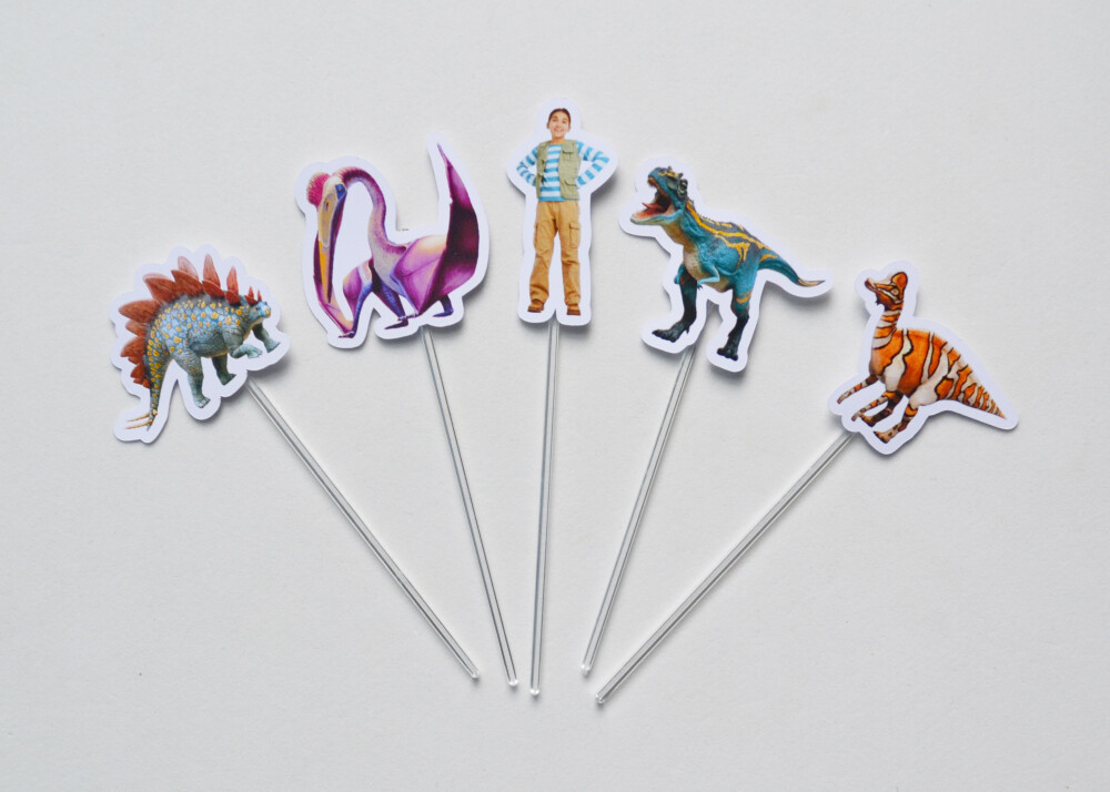 Topper de Doce Dino Dana Personalizado | Festa Dinossauro