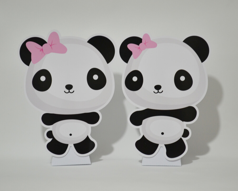 Display de Mesa Urso Panda Personalizado para Festa