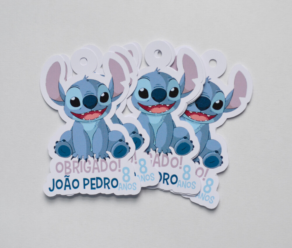 Tag lembracinha Stitch
