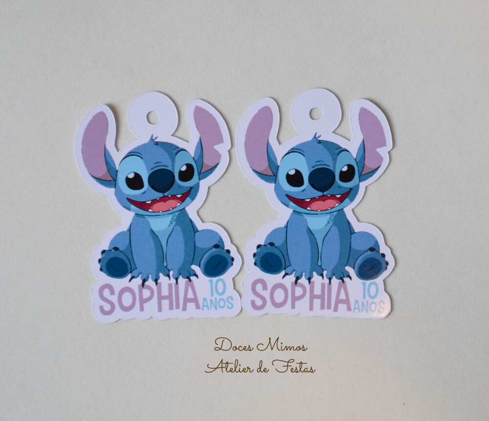 Tag lembracinha Stitch