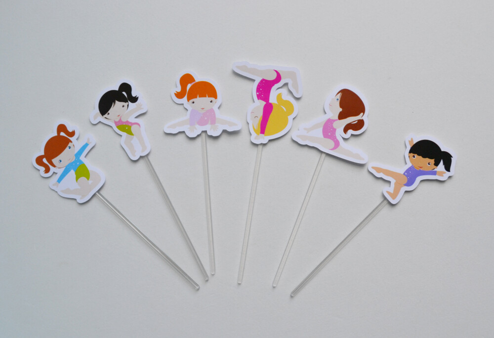 Topper de Doce Ginástica Olímpica Personalizado | Festa