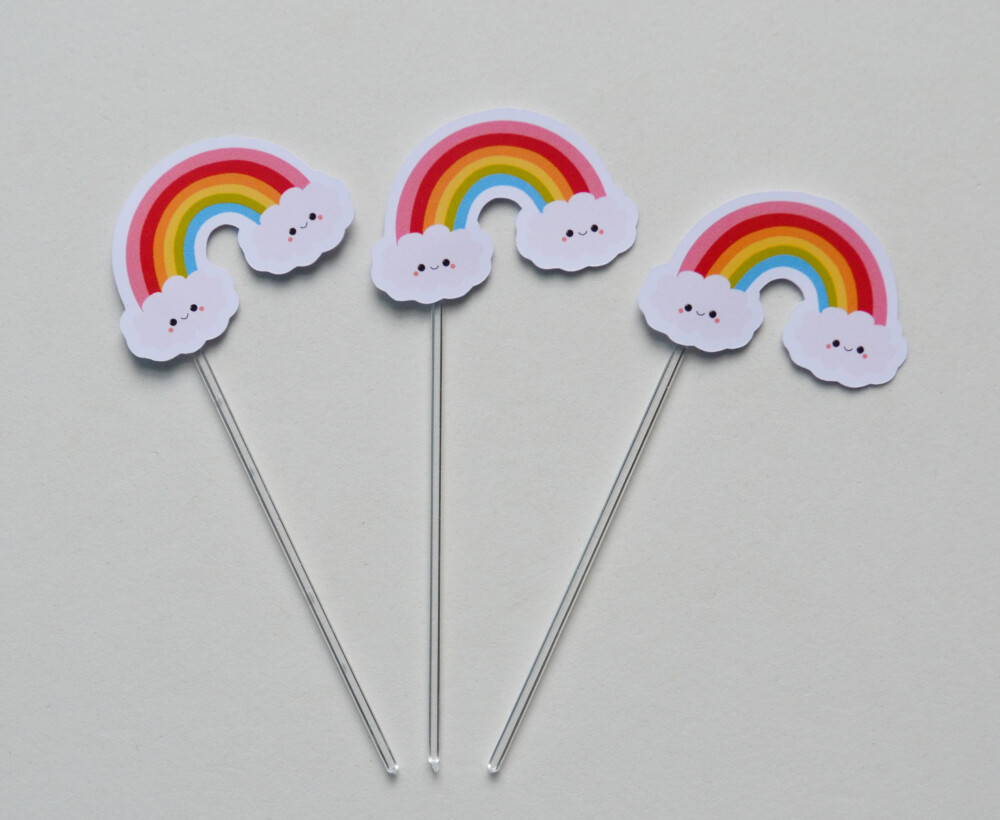 Topper para Doces Arco-iris