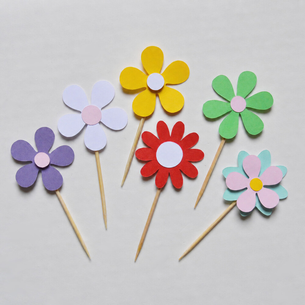 Topper de Doces Flores Personalizado | Decoração Festa