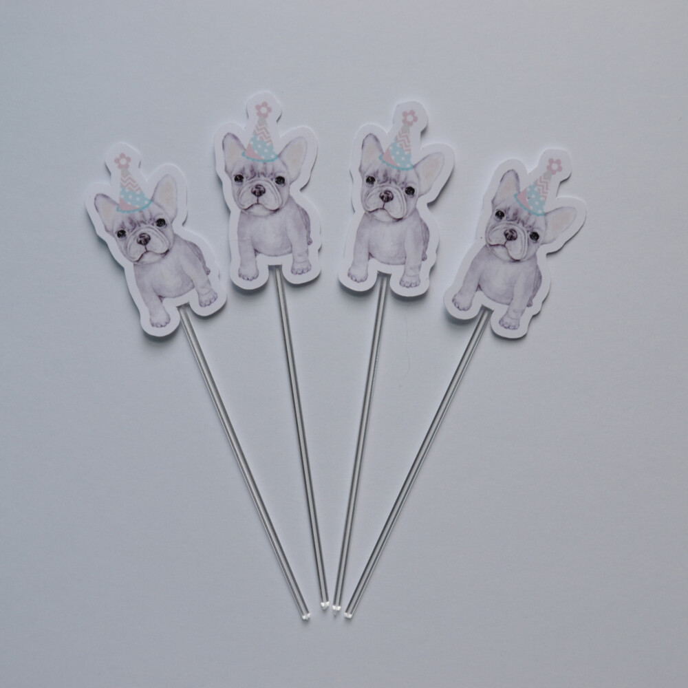 Topper de Doce Pet Cachorrinho Personalizado Festa Infantil
