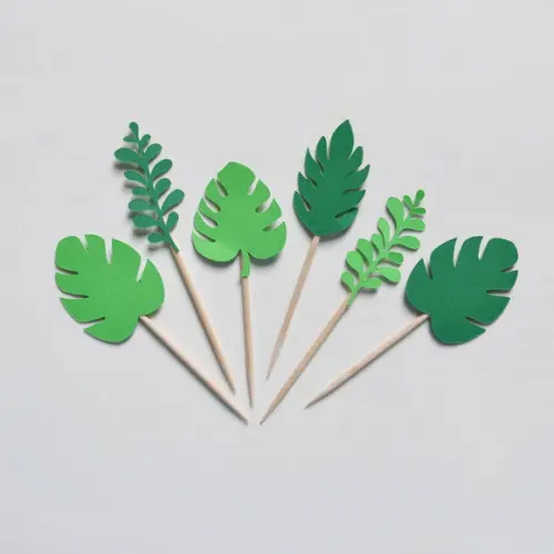 Topper de Doces Folhagens/floresta (20 Unidades)