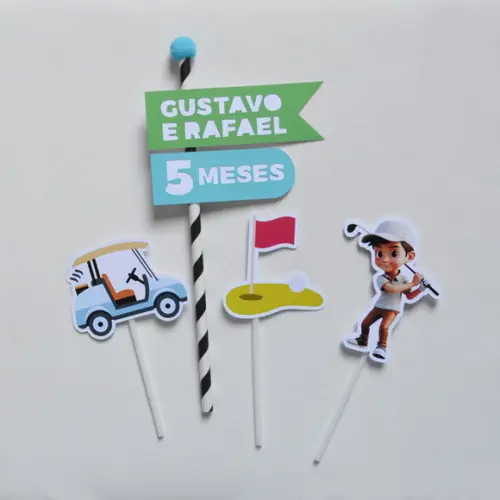 Topo de Bolo Golfe