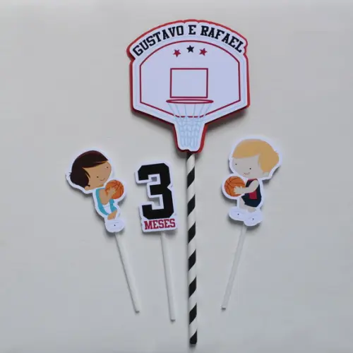 Topo de Bolo Basquete