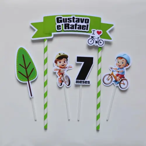 Topo de Bolo Bicicleta