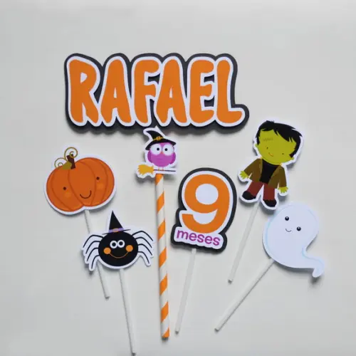 Topo de Bolo Halloween