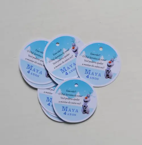 Tag Lembrancinha Frozen - Olaf