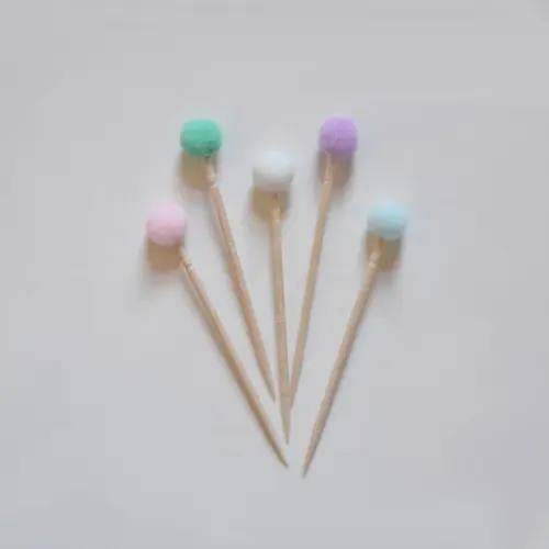 Mini Topper de Doce Pompom (20 Unidades)