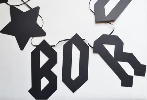 Varal de Letras Rock In Roll (até 10 Letras)