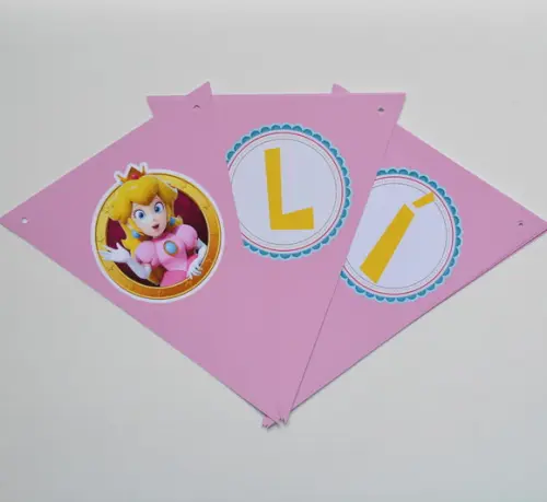 Bandeirolas Princesa Peach