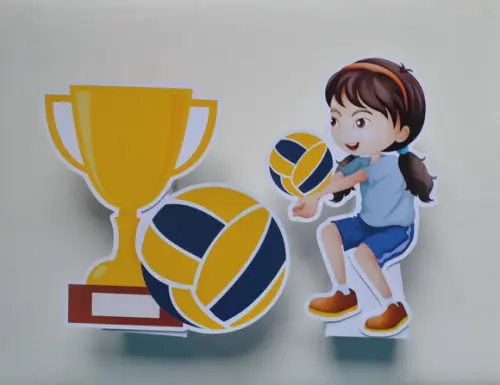 Totem de Mesa Jogo de Vôlei