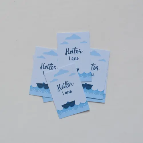 Adesivo para Tubete Barquinho de Papel