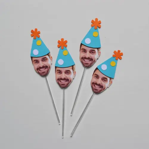Topper Rostinho Adulto Chapeuzinho (12 Unidades)