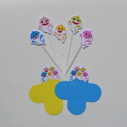 Baby Shark Forminhas + Toppers