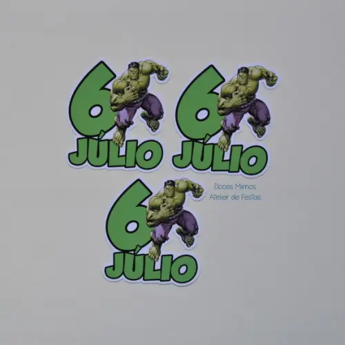 Aplique Tubete Hulk