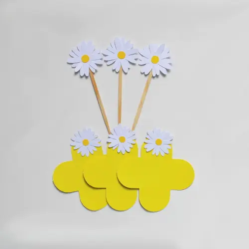 Margaridas - Combo Forminhas + Toppers