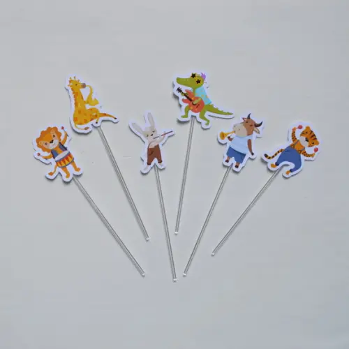 Topper de Doces Animais Musicais