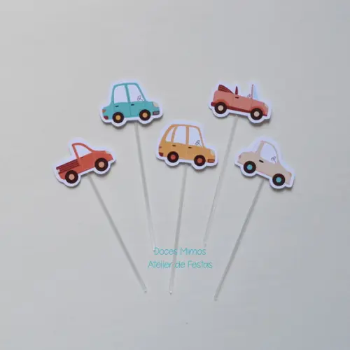Topper de Doces Carrinhos