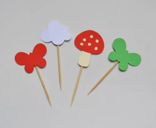 Topper de Doces Cogumelo/floresta (20 Unidades)