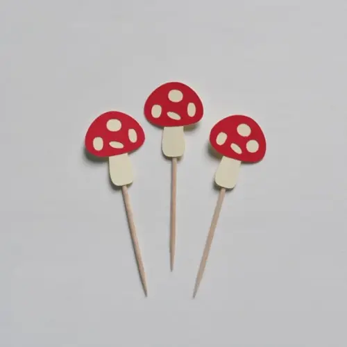 Topper de Doces Cogumelo (20 Unid.)