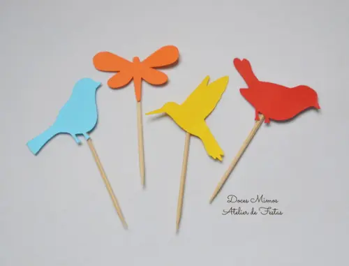 Topper de Doces Jardim (20 Unid.)