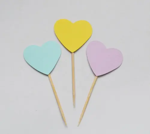 Topper de Doces Corações (20 Unid.)