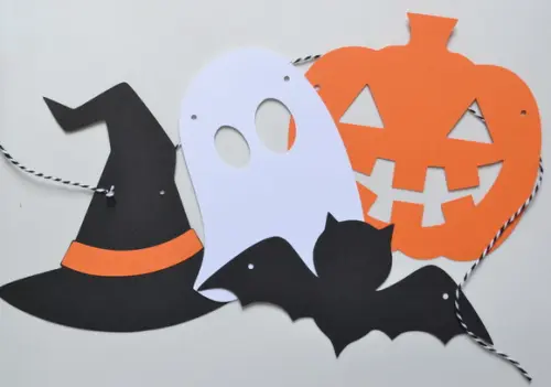 Varal Decorativo Halloween (8 Elementos)