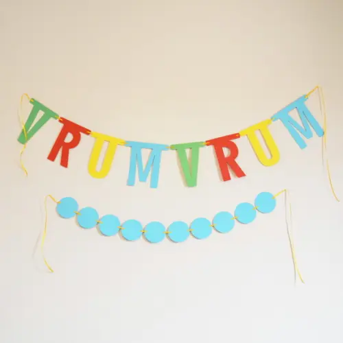 2 Varais Decorativos Vrum Vrum e Bolinhas