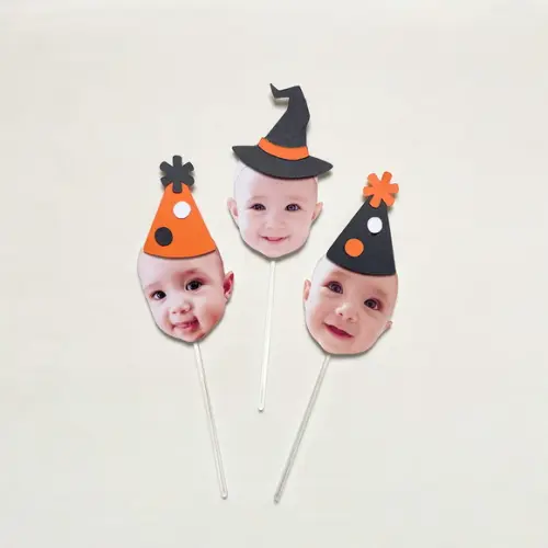 Topper Rostinho Halloween (12 Unidades)