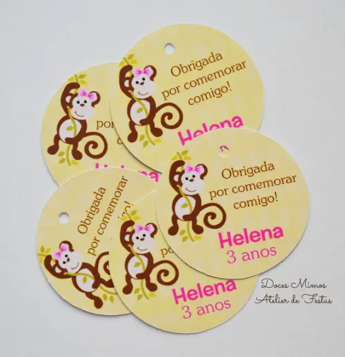 Tag Lembrancinha Macaquinha