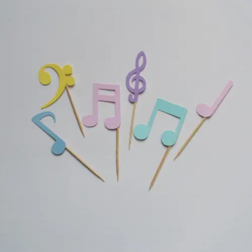 Topper de Doces Notas Musicais (20 Unid.)