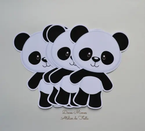 Apliques Panda 15cm