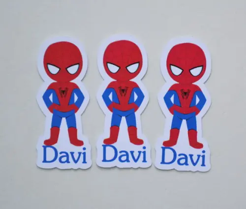 Aplique Tubete Homem Aranha